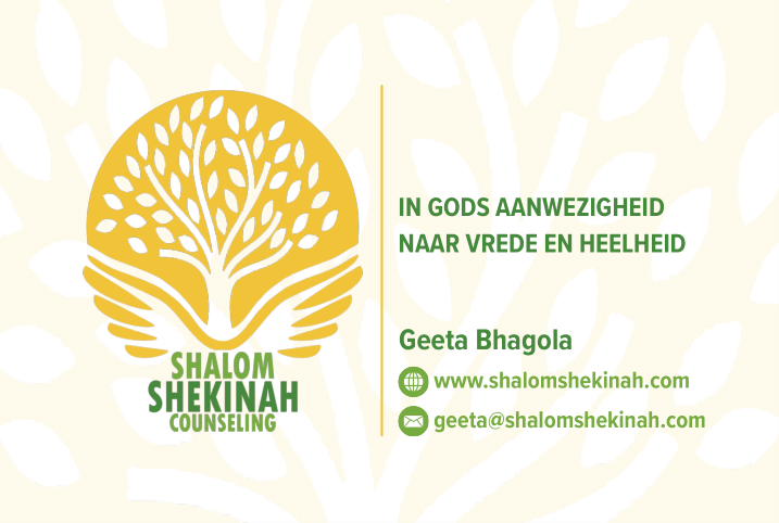 Visitekaartje van Geeta Bhagola - Shalom Shekinah Counseling